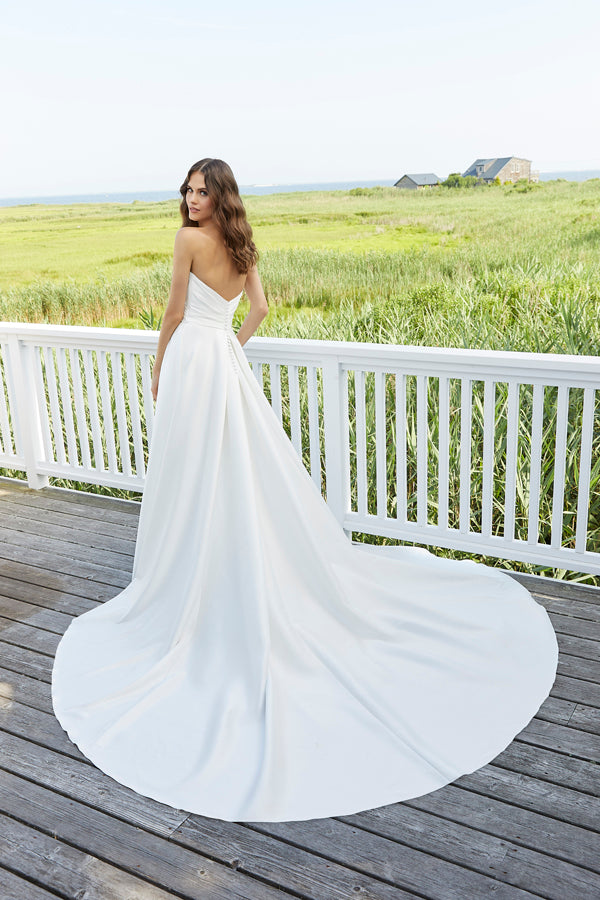 Mori lee hotsell white prom dress