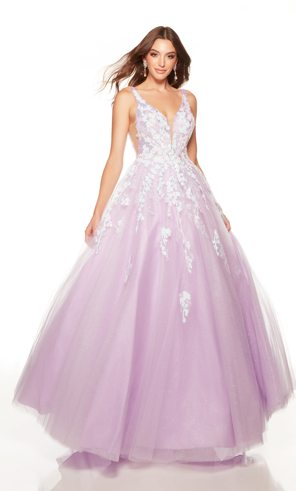 Orchid best sale prom dress